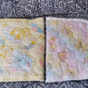 Vintage Quilted Care Bears and Critter Sitters Carrier/Highchair Covers - 1984